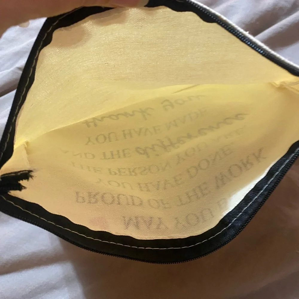 Inspirational Cream‎ Cosmetic Bag